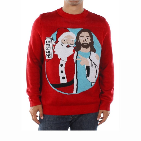 Tipsy Elves Other - Tipsy Elves Ugly Christmas Sweaters Holiday Jingle Bros Red Long Sleeve 4X-Large